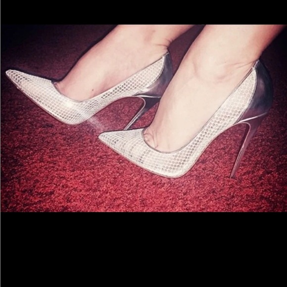 ⭐️CELEB FAVORITE⭐️Christian louboutin follies resille silver 120 - Picture 5 of 8